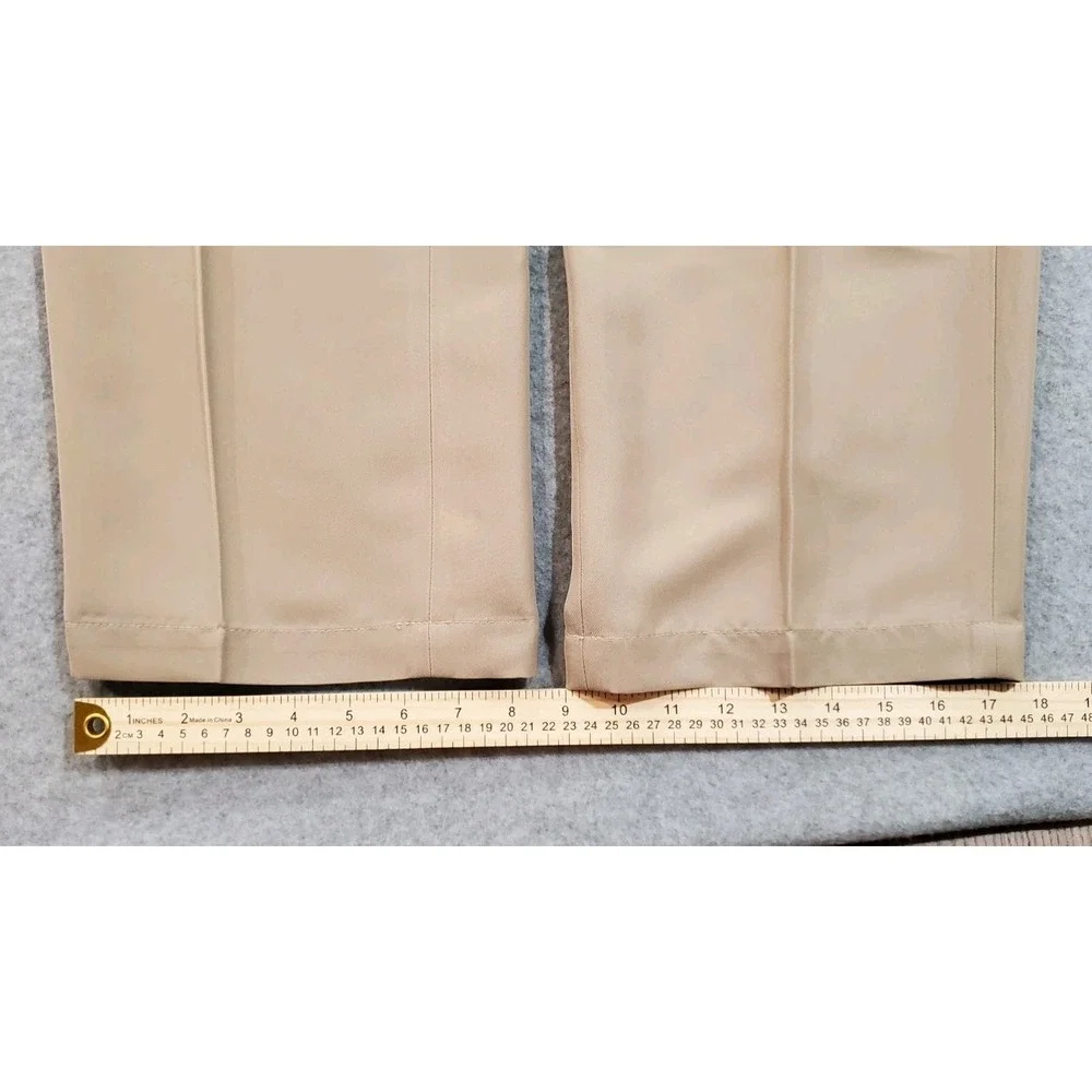 Orvis Men's Tan Pants Size 38 Pleated‎ Front Straight Leg Classic Fit
